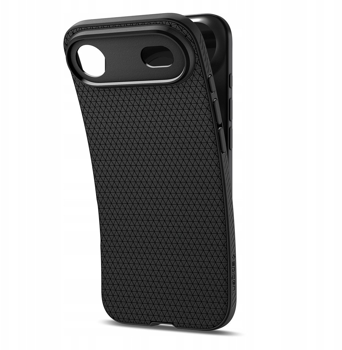 Mbrojtëse telefoni Spigen Liquid Air për iPhone 17 Pro, profil i hollë, Matte Black, e zezë