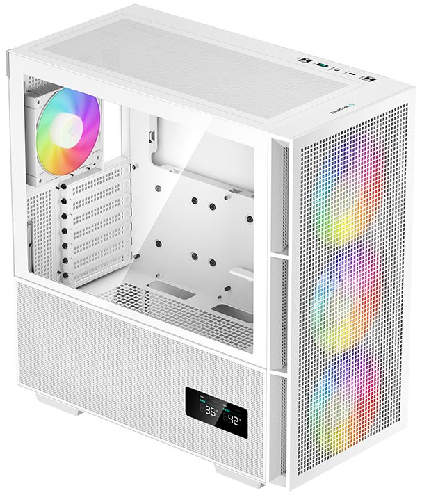 Kasë Deepcool CH560 Digital / MidT, e bardhë