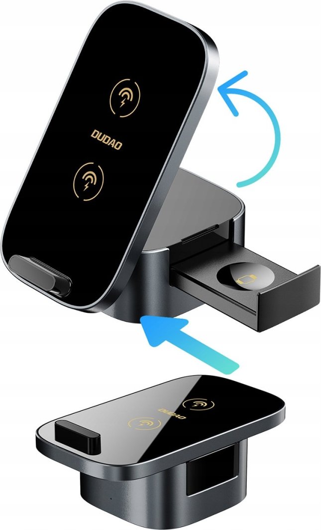 Karikues wireless Dudao A11Pro+ 3in1, 15W, për telefon smartwatch kufje, i zi