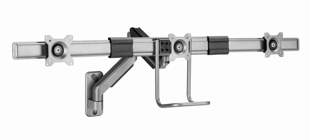 Mbajtëse monitori MA-WA3-01, 17-27", 6kg, VESA 100x100, 3 Ekrane, e hirtë