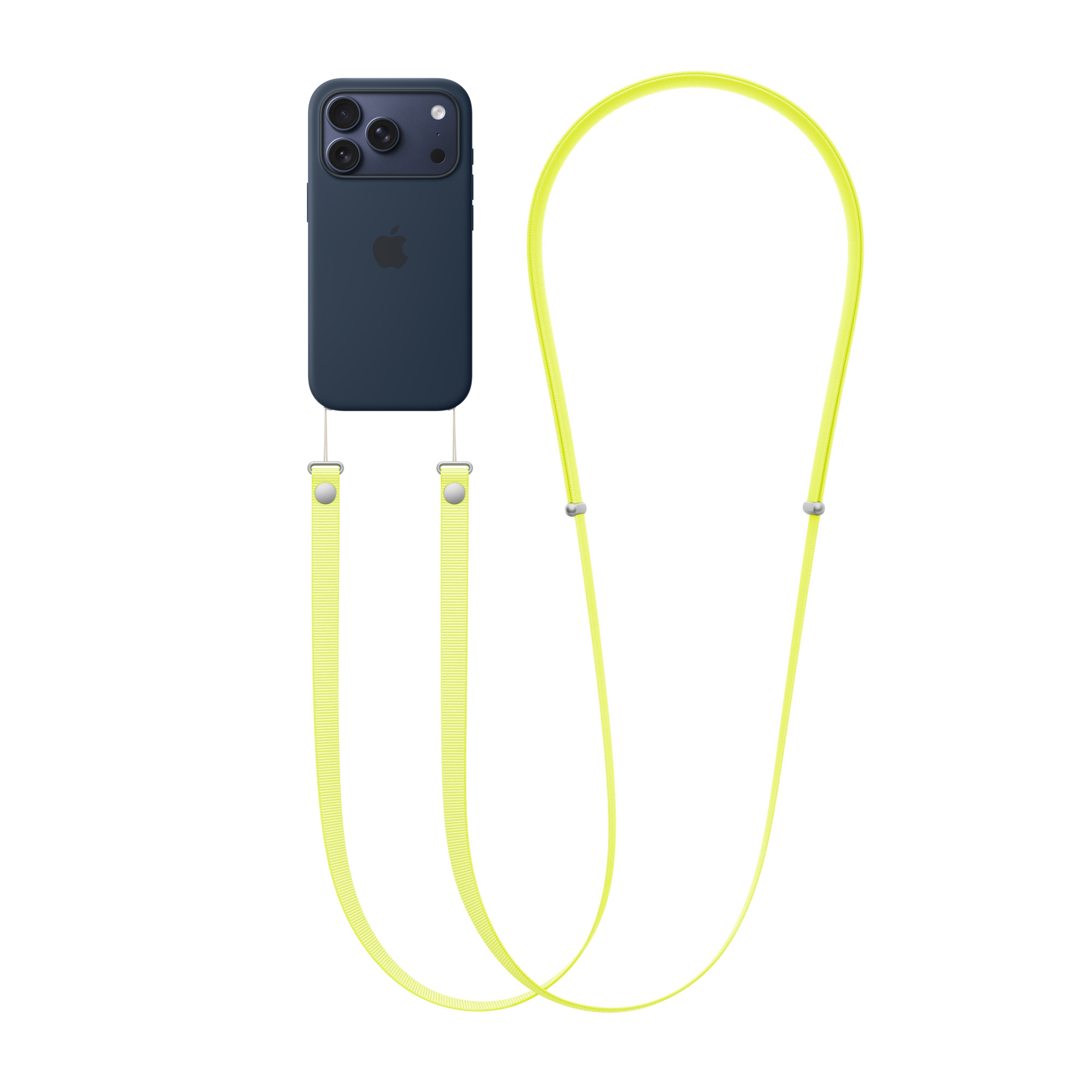 Apple Crossbody Strap, Neon Yellow 2
