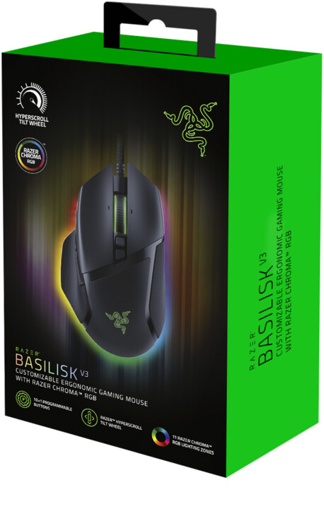 Maus Razer Basilisk V3, i zi