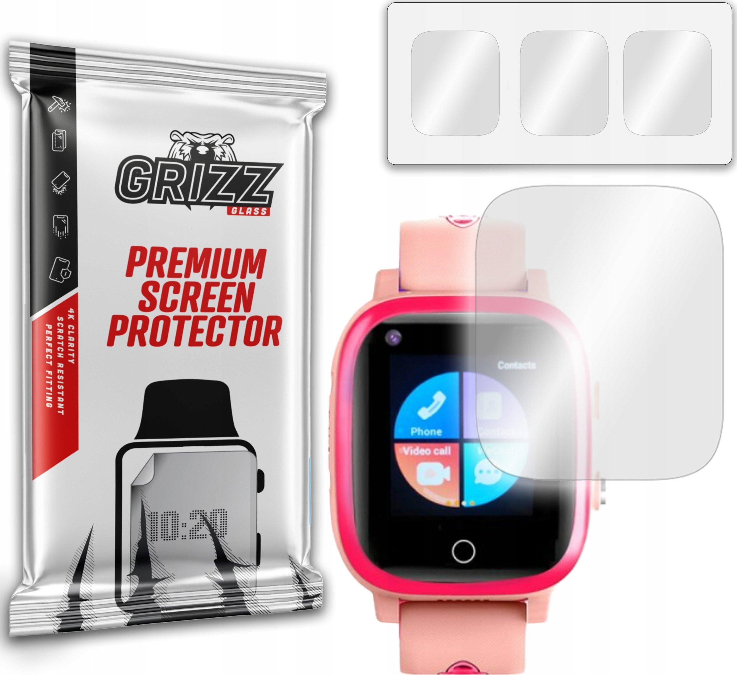 Mbrojtëse ekrani GrizzGlass Grizz Hydrogel Film, për Garett Kids Life Max 4G RT, transparente