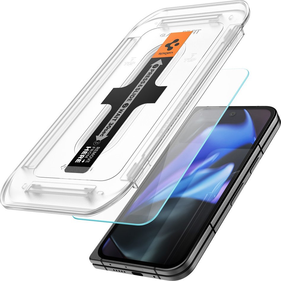 Xham mbrojtës Spigen Glas tR EZ Fit, 2 copë, për Google Pixel 9 Pro Fold, transparent