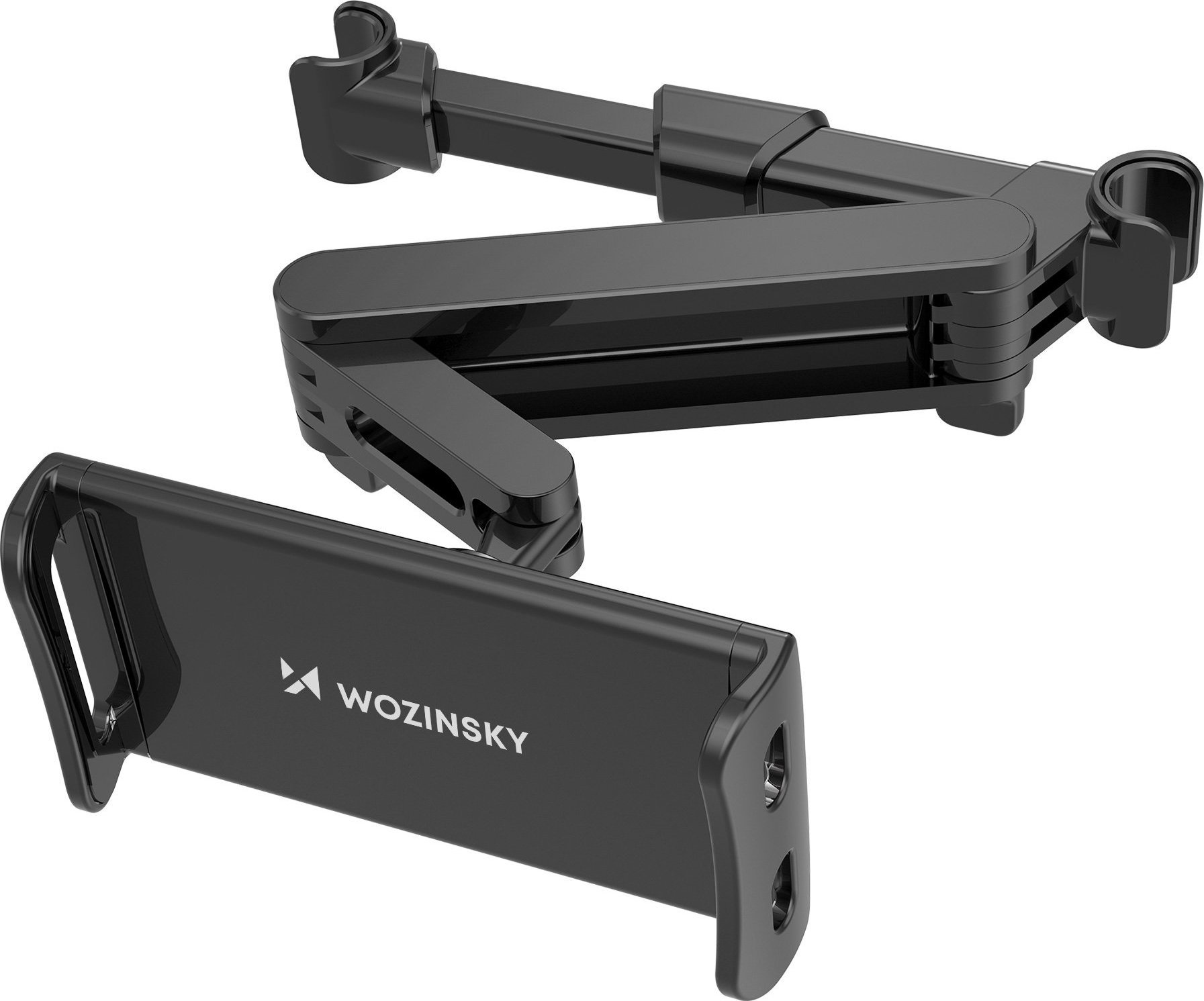 Mbajtës për tablet dhe telefon Wozinsky WTHBK3, për mbështetëse koke veture, universal, i zi
