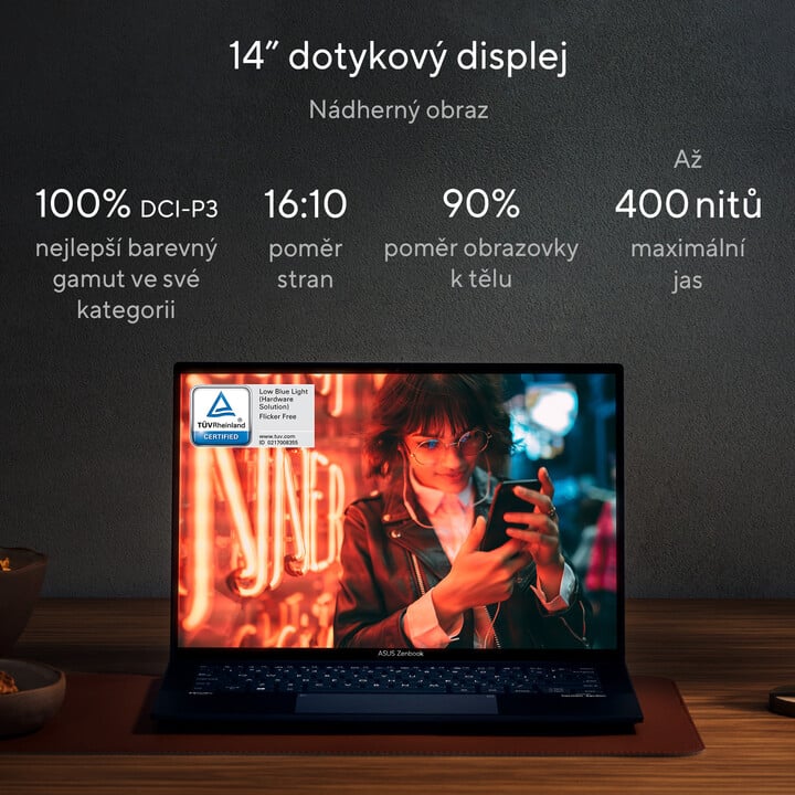 [OUTLET] Laptop ASUS Zenbook 14 OLED (UX3402, 12th Gen Intel), 14", Intel Core i7, 16GB RAM, 512GB SSD, Intel Iris Xe Graphics, i kaltër	