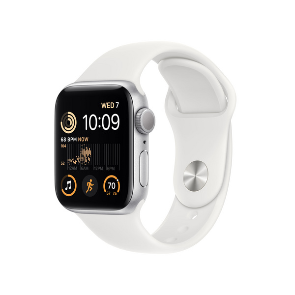 [OUTLET] Apple Watch SE2 GPS 40mm, Silver Aluminium Case me White Sport Band, Regular