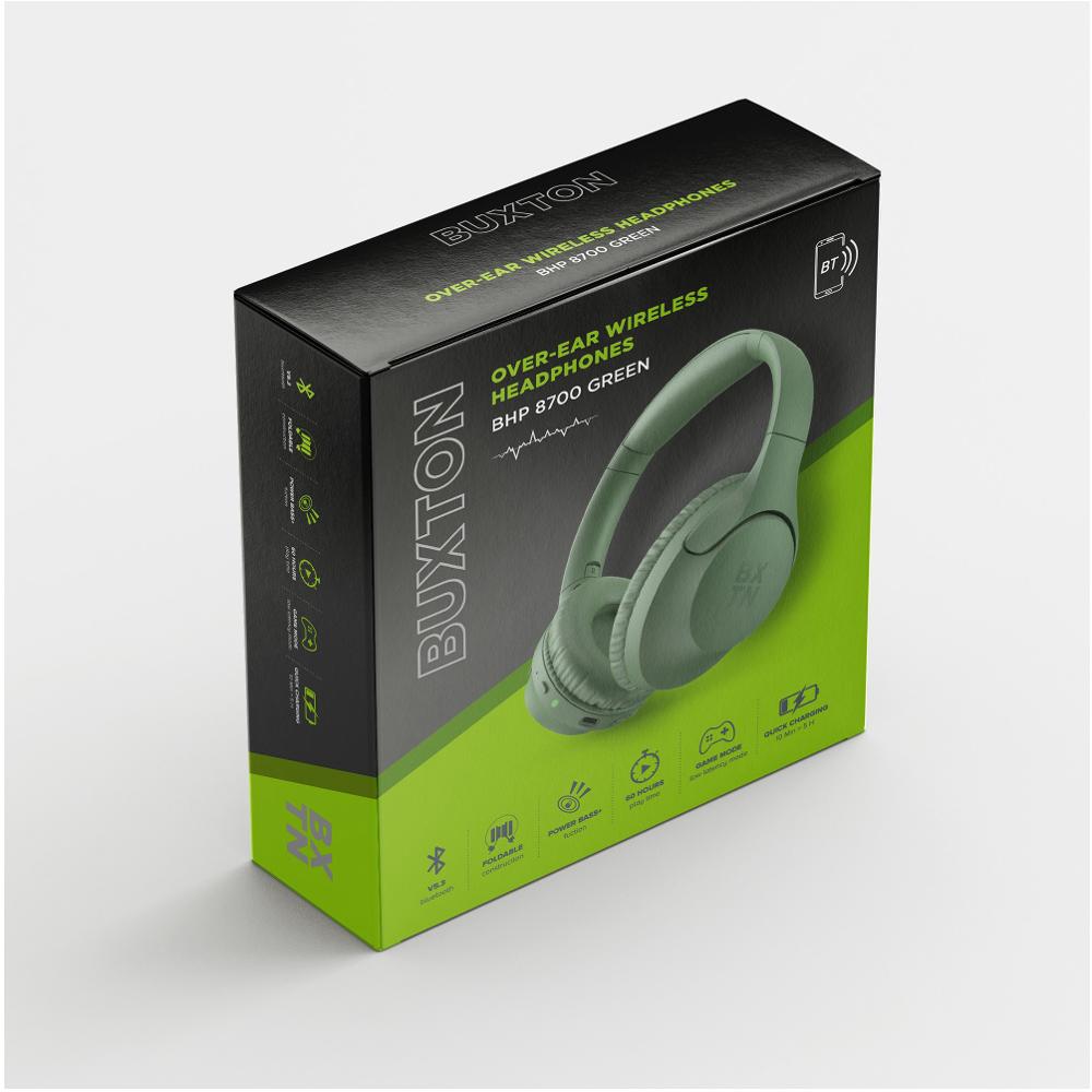Kufje Wireless Buxton BHP 8700 GREEN BT – Bluetooth 5.3, Ngjyrë e Gjelbër