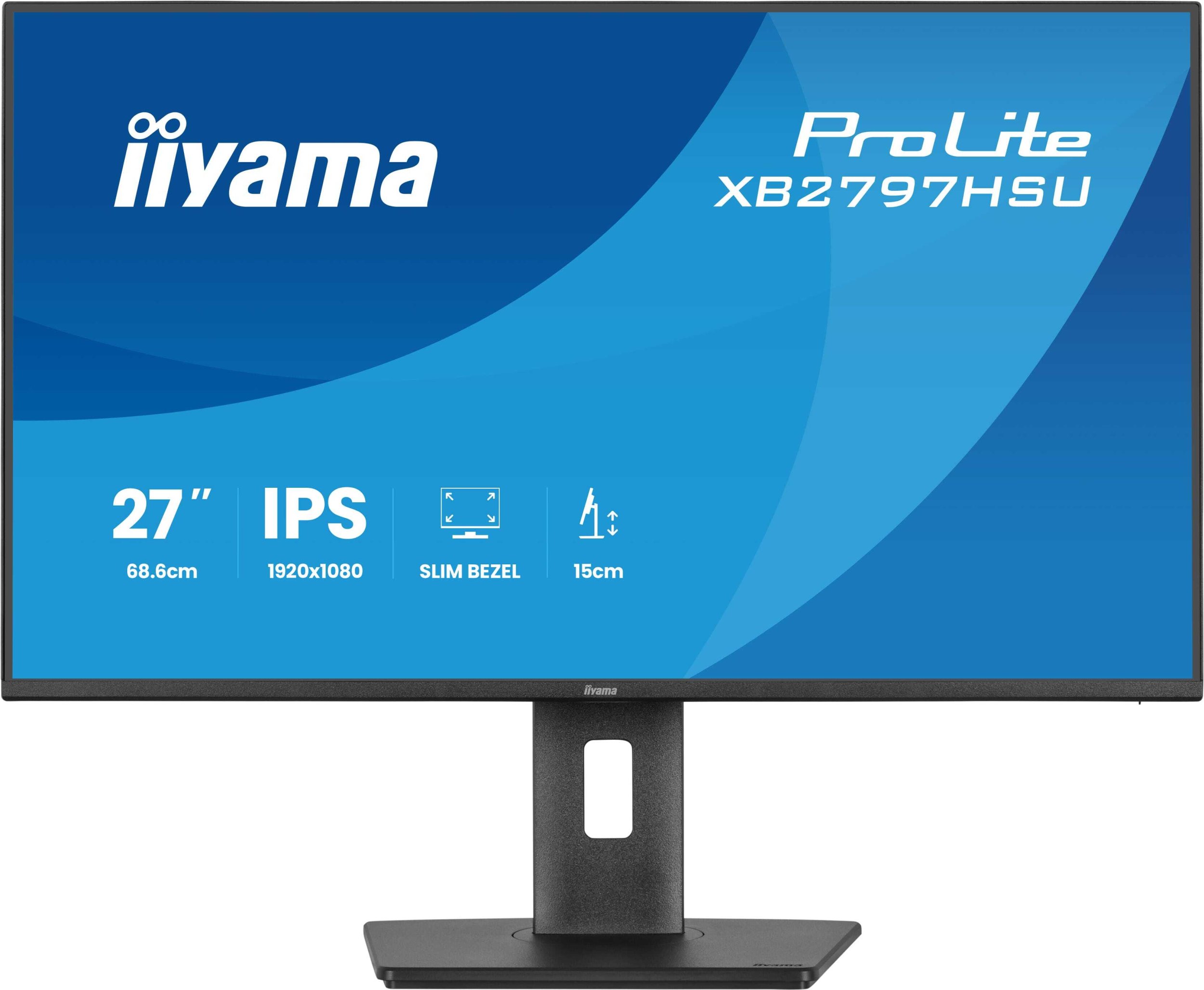 Monitor iiyama ProLite XB2797HSU, 27", IPS, Full HD 120Hz, i zi