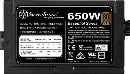 Burim energjie SilverStone ET650-B SST-ET650-B V1.4 ATX, 650W