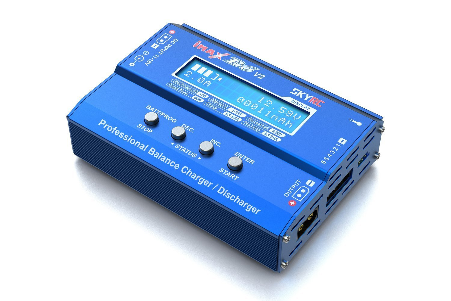 Karikues balancues RC SKYRC B6DC V2, 6A, ekran grafik, blu