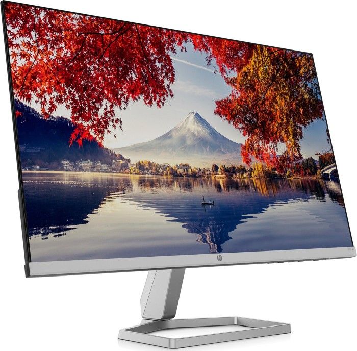 Monitor HP M24f, 23.8", Full HD 1920 x 1080, i zi argjendtë