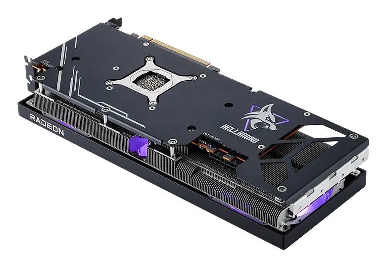 Kartë grafike PowerColor Radeon RX 7800 XT Hellhound, 16GB GDDR6, RDNA 3, e zezë