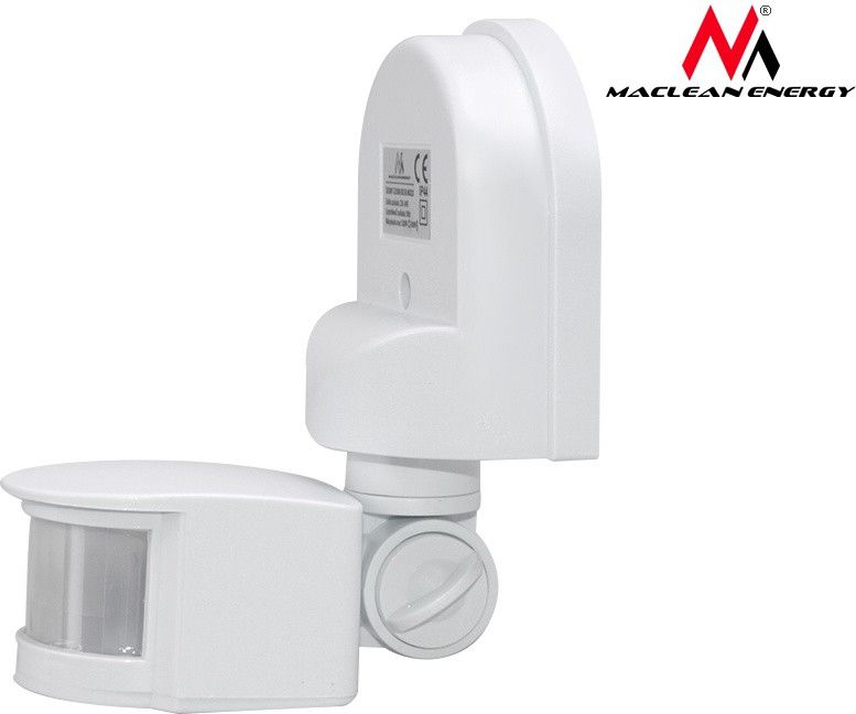 Senzor muri Maclean MCE25 W, 180°, 1200W, i bardhë