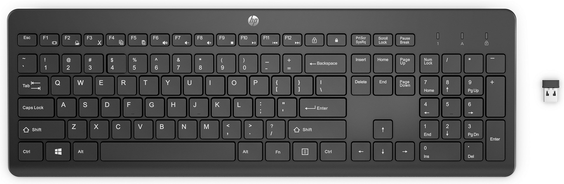 Tastierë universale HP 230, RF Wireless, e zezë