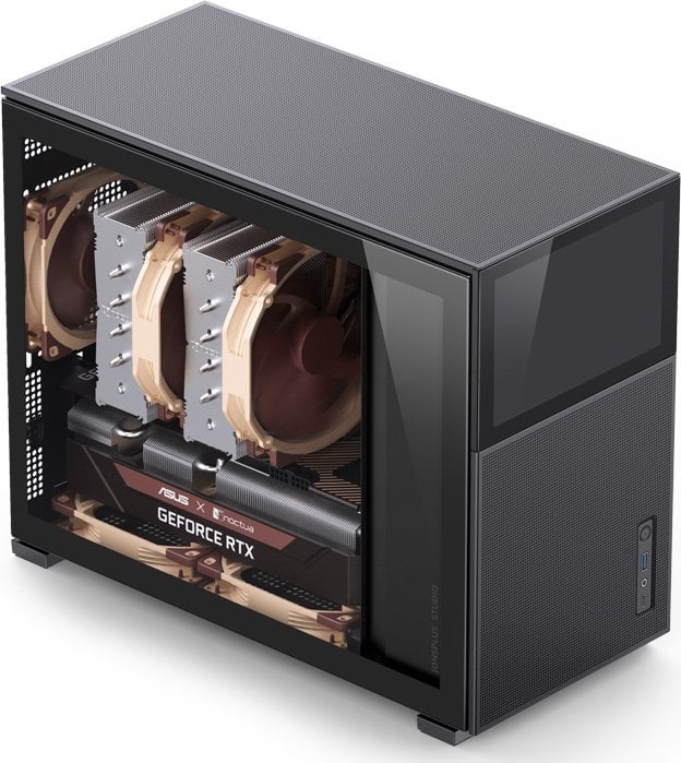 Kasë Jonsbo D31 Mesh Screen, e zezë, Mini Tower