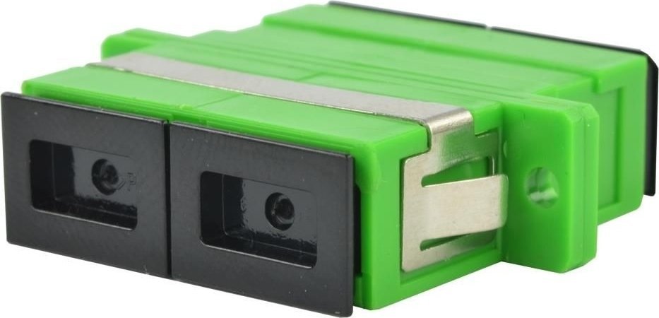 Adapter fibër optike Alantec SM, SC/APC duplex, jeshile