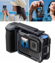 Сет аксесоари за акциона камера Telesin Streetgrip, за GoPro Hero 9 10 11 12 13, алуминиумска легура, црн