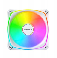 Ventilator PC Montech AX120 Pro ARGB, 120mm, PWM, i bardhë