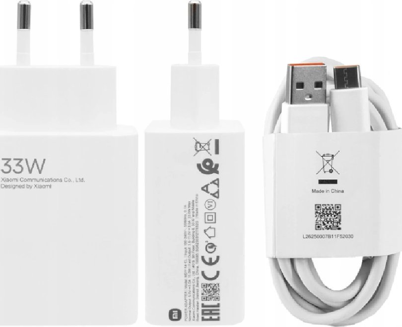Karikues rrjeti Xiaomi Charging Combo BHR9956EU, 33W, USB C 3A, i bardhë