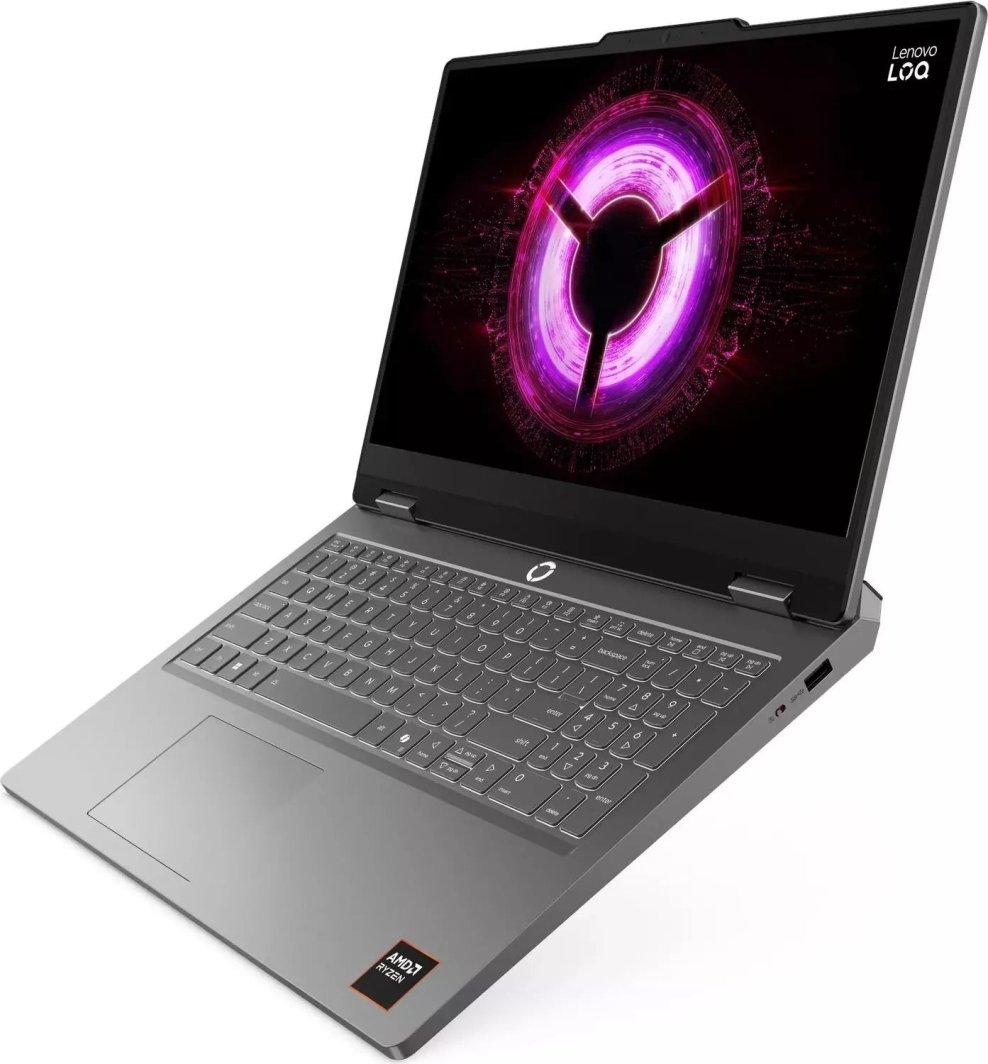 Laptopi Lenovo LOQ Essential 15ARP11, Ryzen 7 170, 16GB, 512GB SSD, RTX 5060, 144Hz, i hirtë