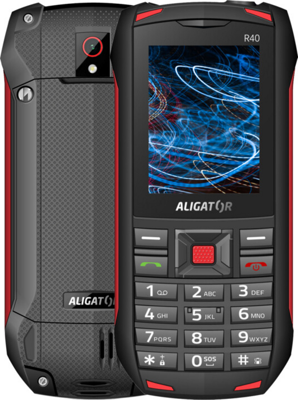[OUTLET] Celular Aligator R40 eXtremo, i zi / kuq