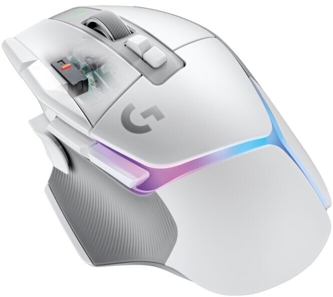 Maus Logitech G502 X Plus, i bardhë