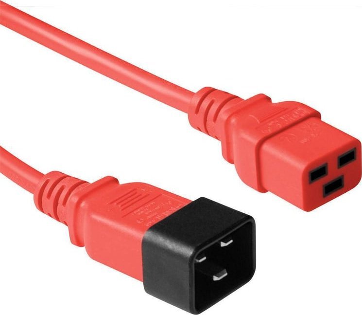 Kabllo rryme Microconnect PE2019R09, 0.9m, C20 në C19, e kuqe