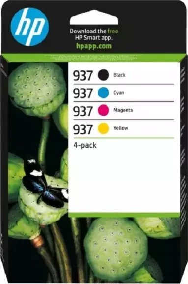 Set ngjyrash për printer HP 937 CMYK, 4 copë, shumëngjyrëshe