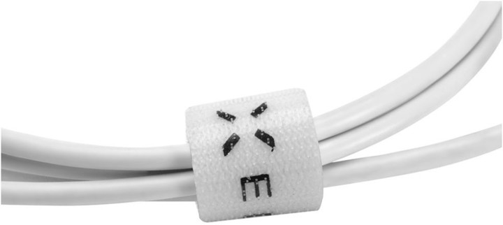 Kabllo FIXED, microUSB, 2m, 2.4A, e bardhë
