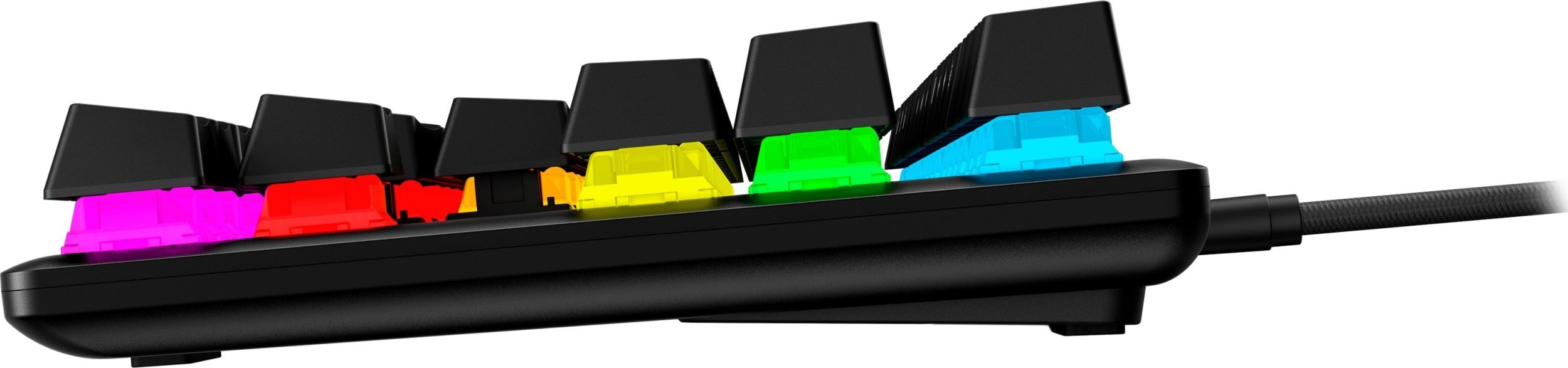 Tastierë gaming HyperX Alloy Origins Core PBT HX Blue, mekanike, RGB, e zezë
