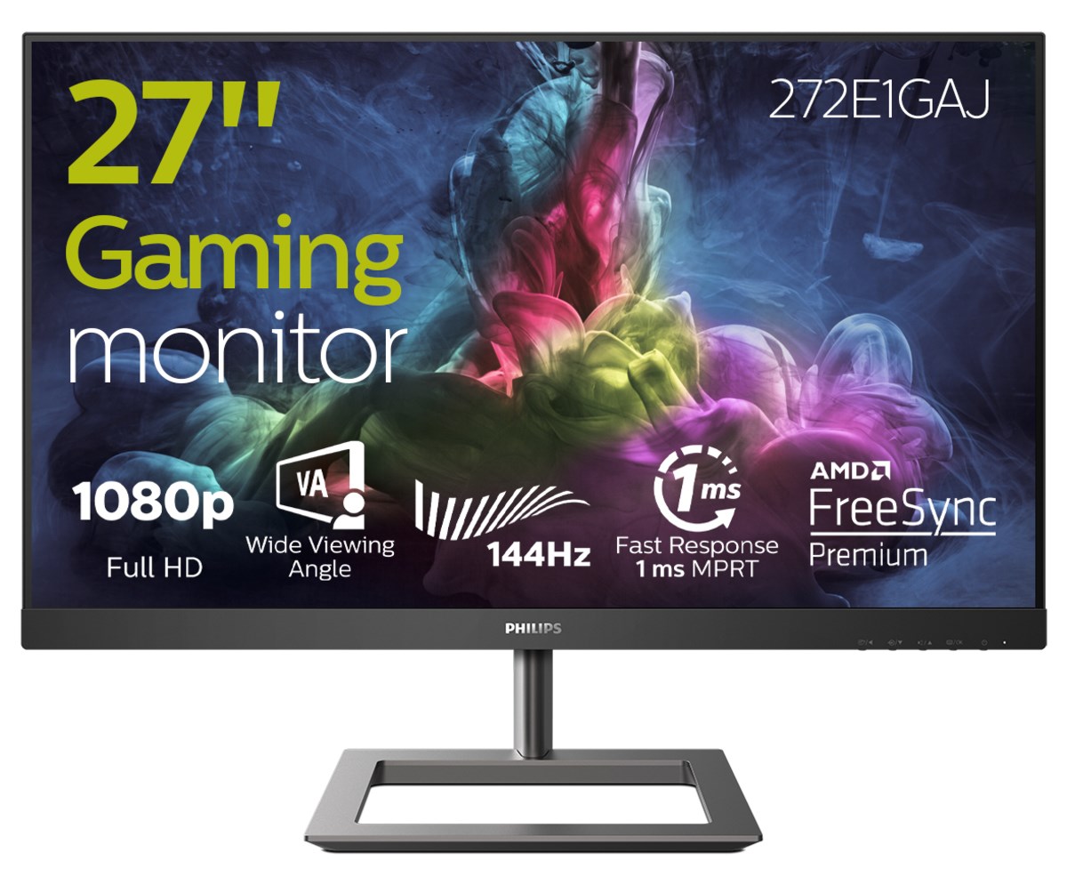 Monitor Philips E Line, 27", 1920 x 1080, Full HD, 144 Hz, i zi