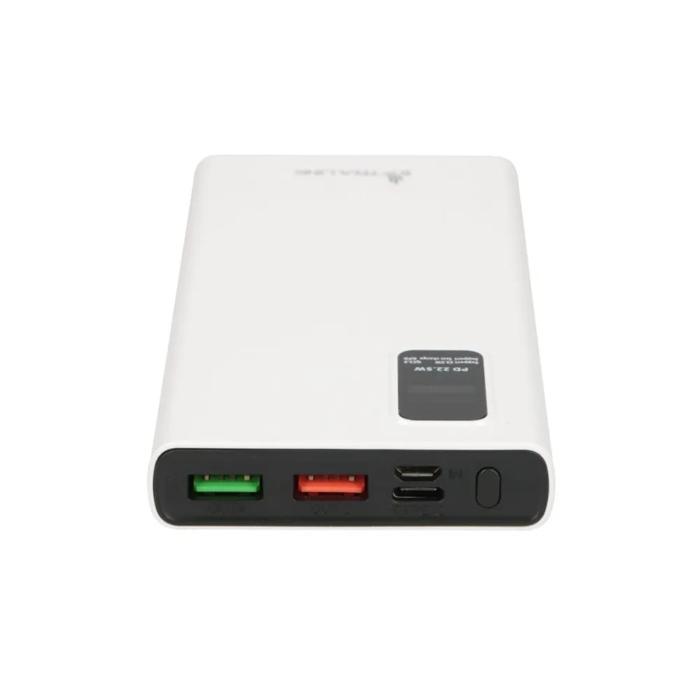 Power bank Extralink EPB-067W, USB-C, 10000mAh, i bardhë