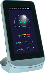 Stacion moti Levenhuk Wezzer Air MC60, matës ndotjeje ajri CO₂, ekran LCD, i bardhë