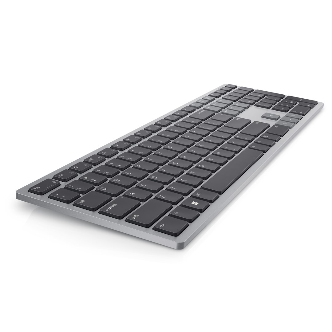 Tastierë Dell KB700, wireless, 2.4 GHz, Bluetooth 5.0, e hirtë titani