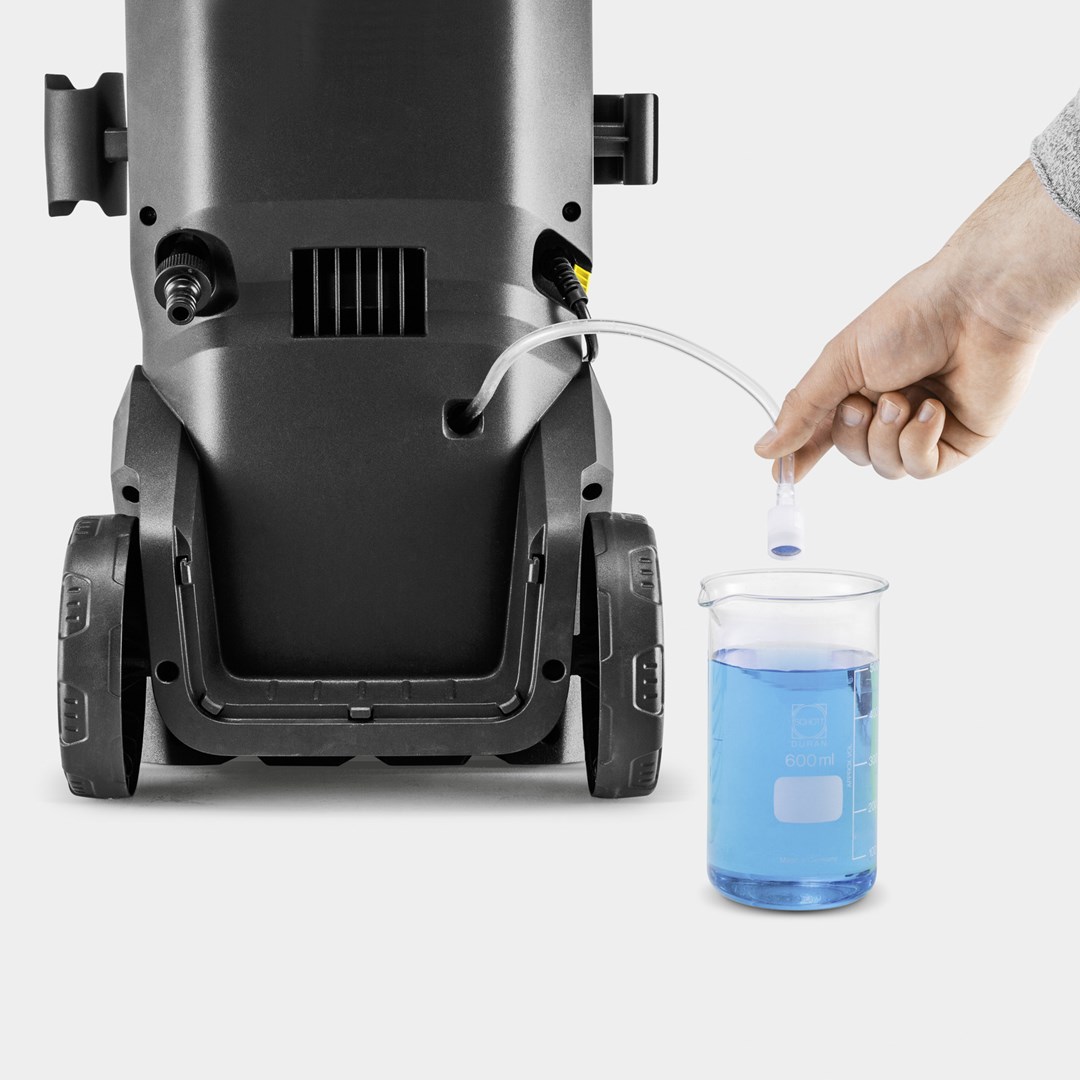 Pastrues me presion i lartë Karcher K 5 WCM Premium, motor me ftohje me ujë, bobinë për zorrë, i verdhë
