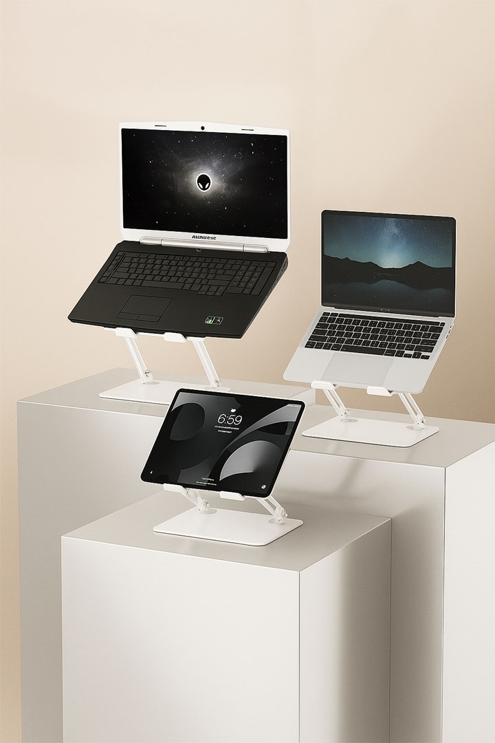 Mbajtëse laptopi Mediatech LAPTOP STAND MT2661W, për 10-17", e rregullueshme, ergonomike