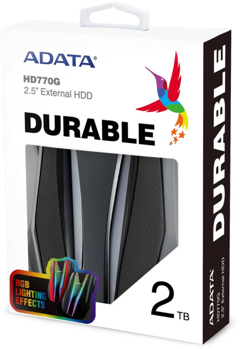 Disk i jashtëm ADATA HD770G, 1TB, i zi
