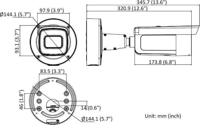 Kamerë IP Hikvision DS-2CD2647G2-LZS, lente 3.6-9mm, e bardhë