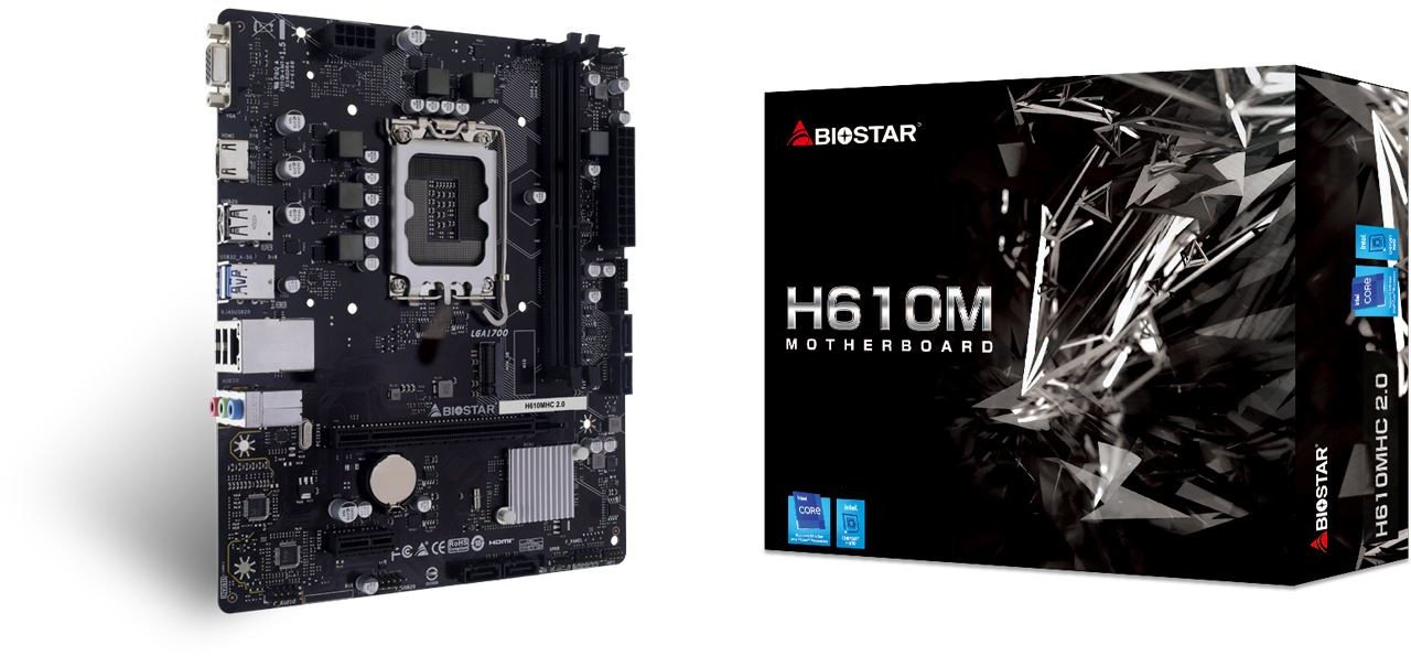 Pllakë amë Biostar H610MHC 2.0, socket Intel 1700, DDR4, mATX