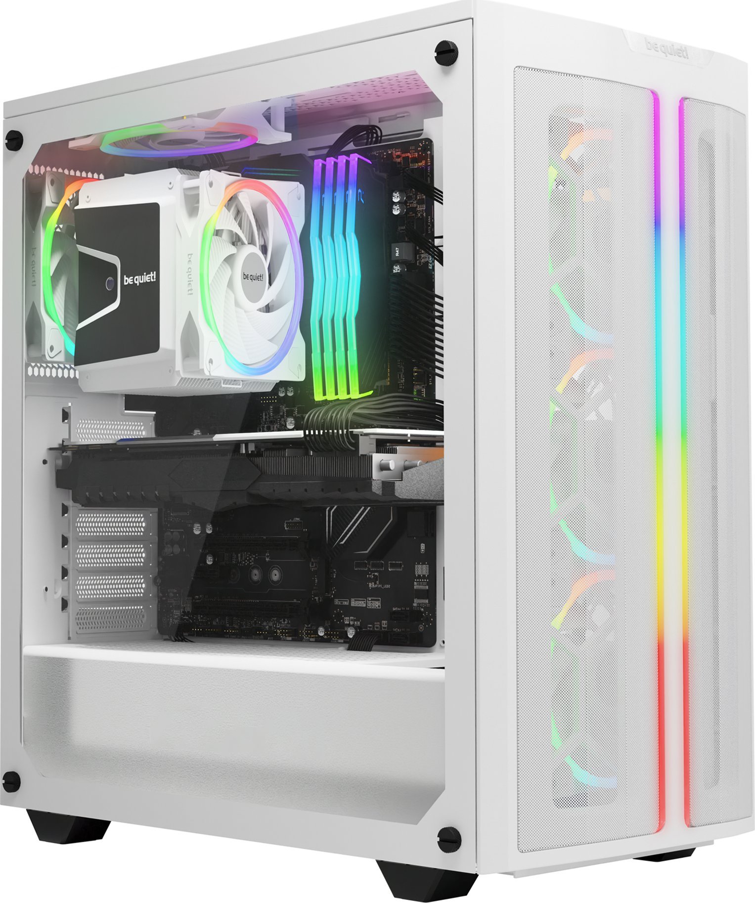 Вентилатор за компјутер be quiet! Light Wings White BL103, 140mm, PWM high speed, бел