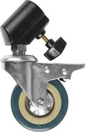 Rrota për stativ ndriçimi GlareOne Wheels, për këmbë 16–22 mm, set
