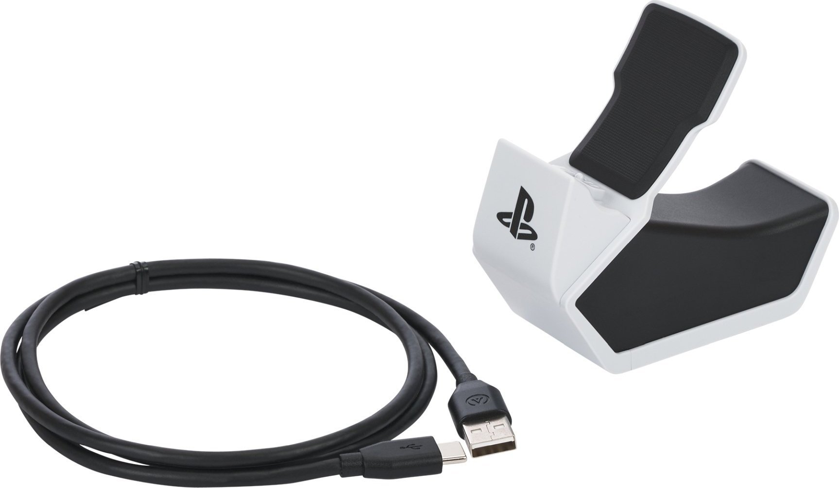 Stacion karikimi PowerA Single Charging Station për PS5 DualSense, USB, me dritë LED, i bardhë