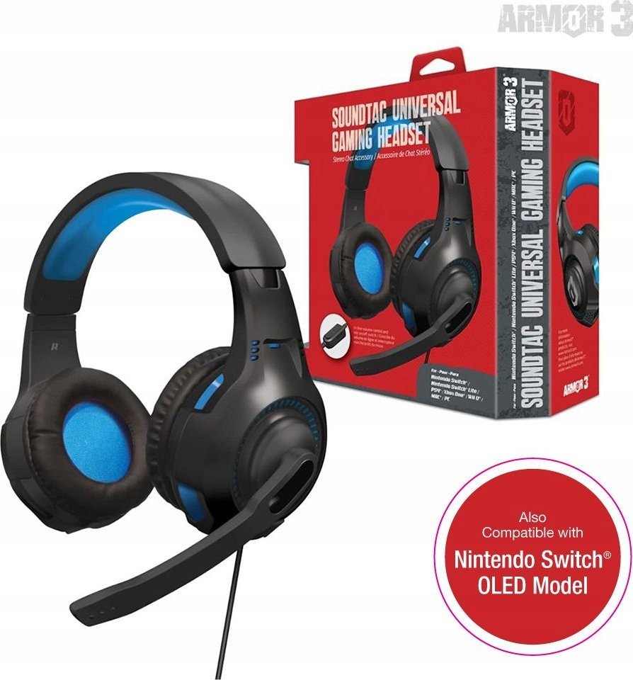 Kufje gaming SoundTac Universal, 3.5mm, me mikrofon, të zeza