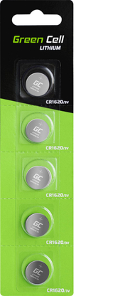 Bateri Green cell CR1620, 70 mAh, 5 copë