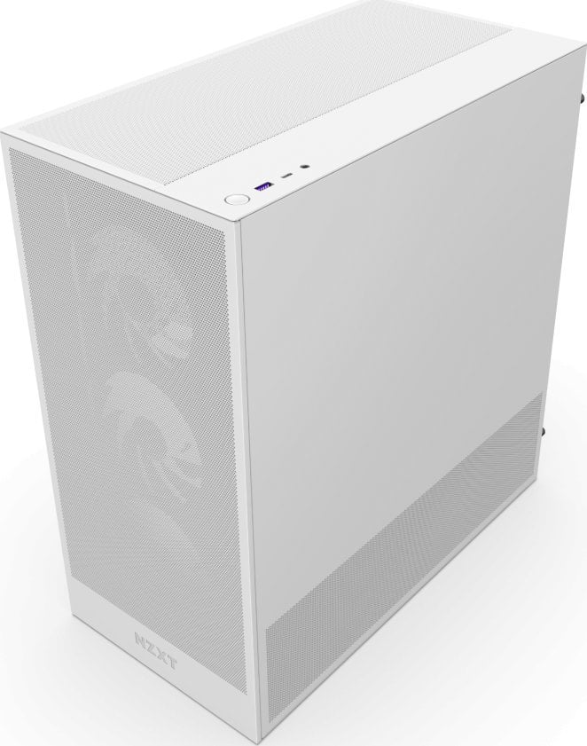 Kutia PC NZXT H5 Flow RGB, Mid Tower, xham i temperuar, e bardhë