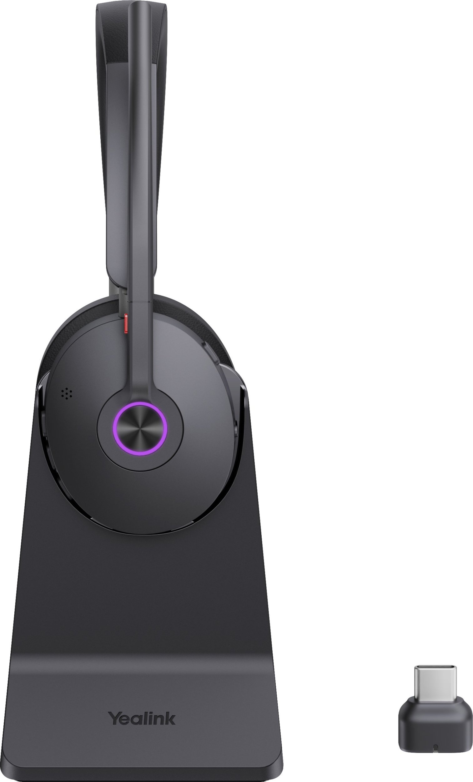 Kufje Bluetooth Yealink BH74 Teams, me stand tavoline, USB-C USB-A, të zeza