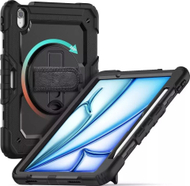 Заштитна футрола за таблет Tech-protect SOLID360 за iPad Air 11" 6 2024, со заштитно стакло, црна