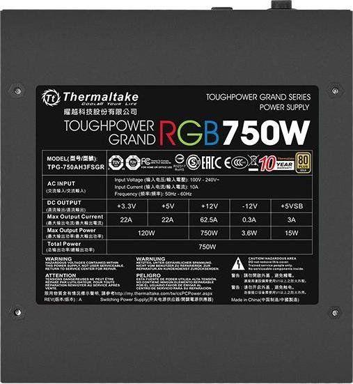 Burim energjie Thermaltake Toughpower Grand RGB PS-TPG-0750FPCGEU-S ATX, 750W