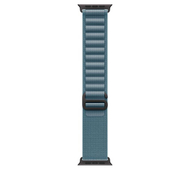 Apple Watch 49mm Loop, Light Blue Alpine Loop, Large, Black Titanium Finish